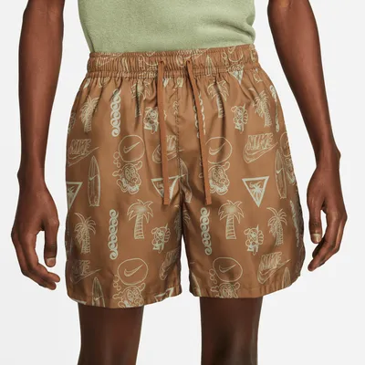 Nike Mens Woven Beach Flow Shorts - Brown/White