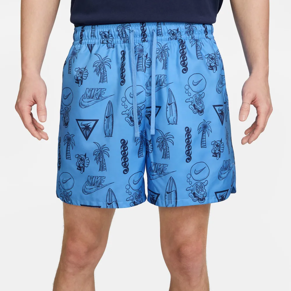 Nike Mens Nike Woven Beach Flow Shorts - Mens Blue/Blue Size M