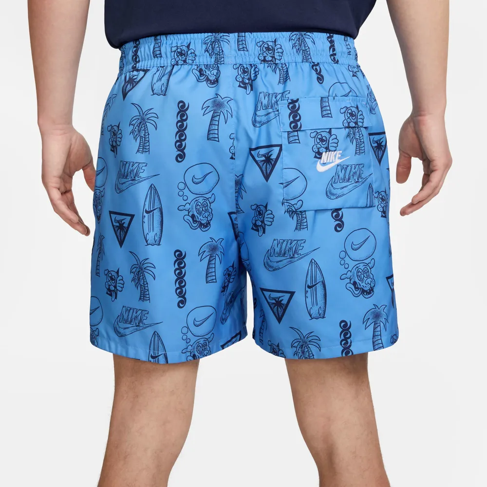 Nike Mens Nike Woven Beach Flow Shorts - Mens Blue/Blue Size M