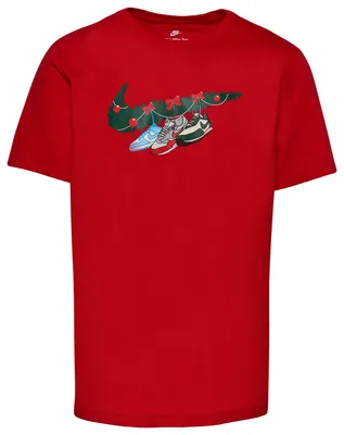 Nike Mens Nike Garland T-Shirt - Mens Red/Green Size S