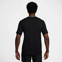 Nike Mens Dri-FIT UV Hyverse Short Sleeve T-Shirt - White/Black