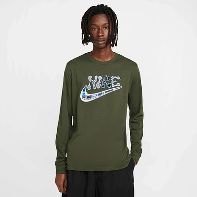 Nike Mens Nike Asbury Long Sleeve Crew Cuff - Mens Cargo Khaki Size L