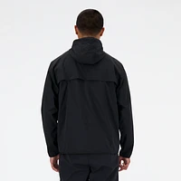 New Balance Mens SMU Athletics Woven Jacket - White/Black