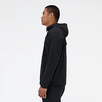 New Balance Mens SMU Athletics Woven Jacket - White/Black