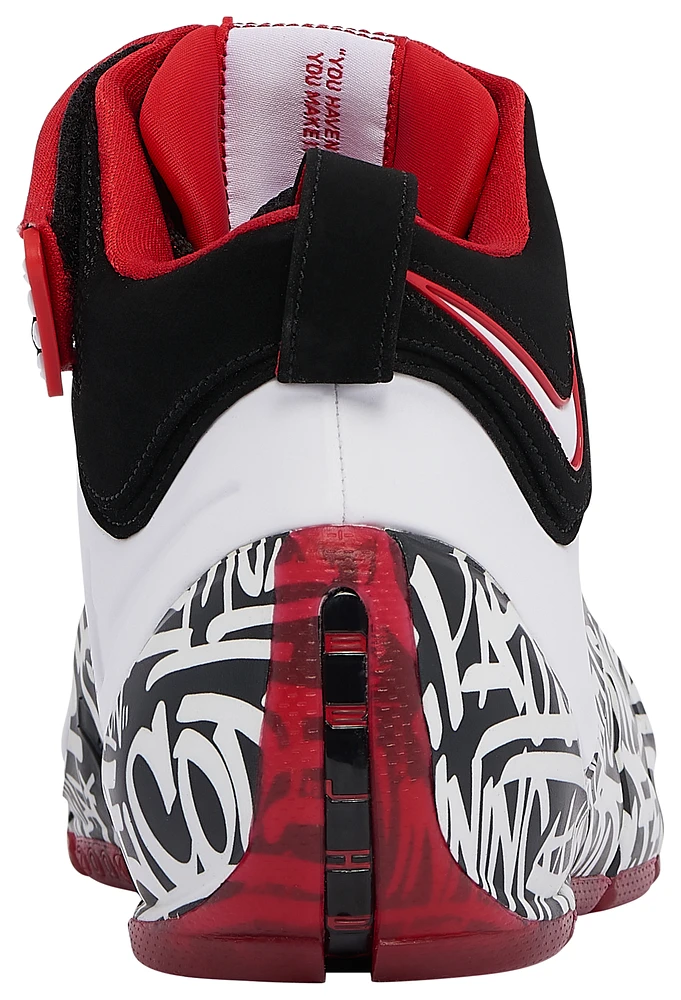 Nike Mens Zoom Lebron IV - Basketball Shoes White/Black/Red