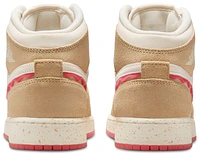 Jordan Girls Air 1 Mid SE - Girls' Grade School Shoes Desert/Fuchsia