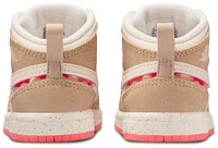 Jordan Girls 1 Mid SE - Girls' Toddler Shoes Desert/Fuchsia