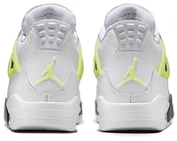 Jordan Boys Air 4 Retro - Boys' Grade School Shoes White/Yellow
