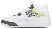 Jordan Boys Retro 4 Uni - Boys' Preschool Shoes Light Lemon Twist/White/Light Graphite