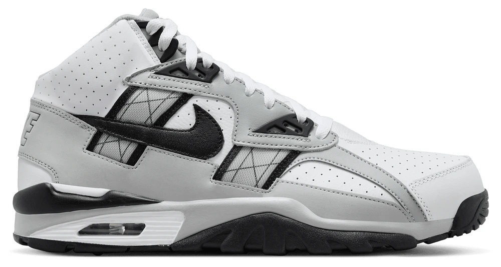 Nike Mens Air Trainer SC High - Training Shoes Black/White/Light Smoke Grey