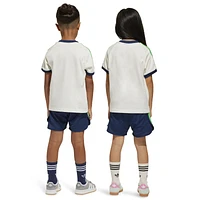 adidas Originals Boys Graphic Trefoil Lifestyle Shorts and T-Shirt Set - Boys' Preschool Cloud White/Night Indigo