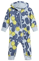 adidas Boys x Smiley World Sportswear Onesie - Boys' Toddler Wonder Blue/Preloved Ink/White