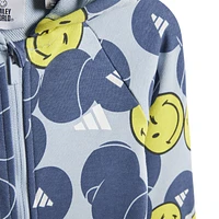 adidas Boys x Smiley World Sportswear Onesie - Boys' Toddler Wonder Blue/Preloved Ink/White