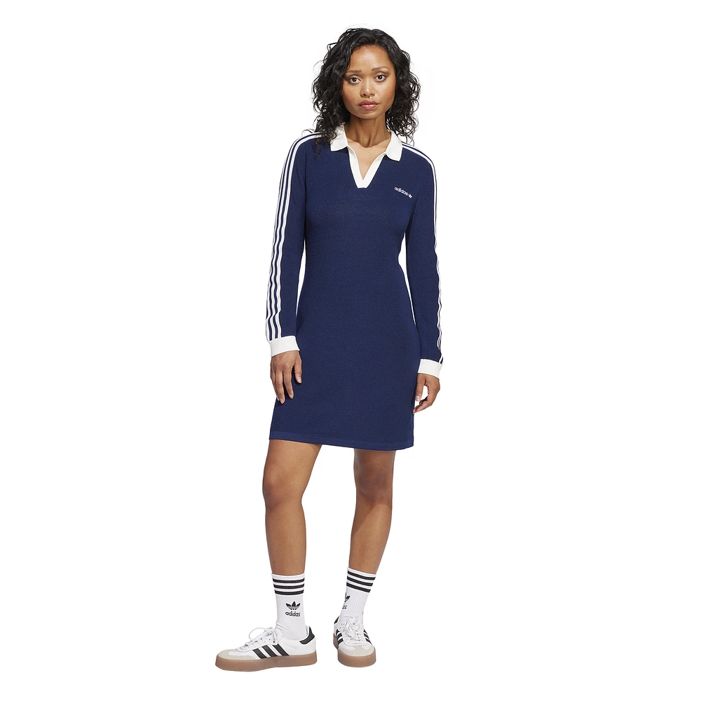 adidas Originals Trefoil Knitted Polo Dress - Women's