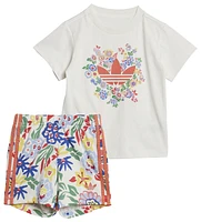 adidas Originals Boys x Liberty London Shorts and T-Shirt Set - Boys' Toddler Cloud White