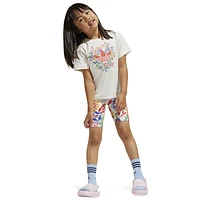 adidas Originals Girls x Liberty London Cycling Shorts and T-Shirt Set - Girls' Preschool Cloud White