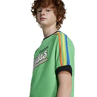 adidas Originals Boys adidas Originals 3 Stripe T-Shirt - Boys' Grade School Energy Green Size M