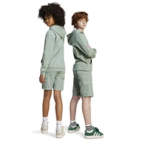 adidas Originals Boys Trefoil Essentials Lifestyle Cargo Shorts - Boys' Grade School Silver Green