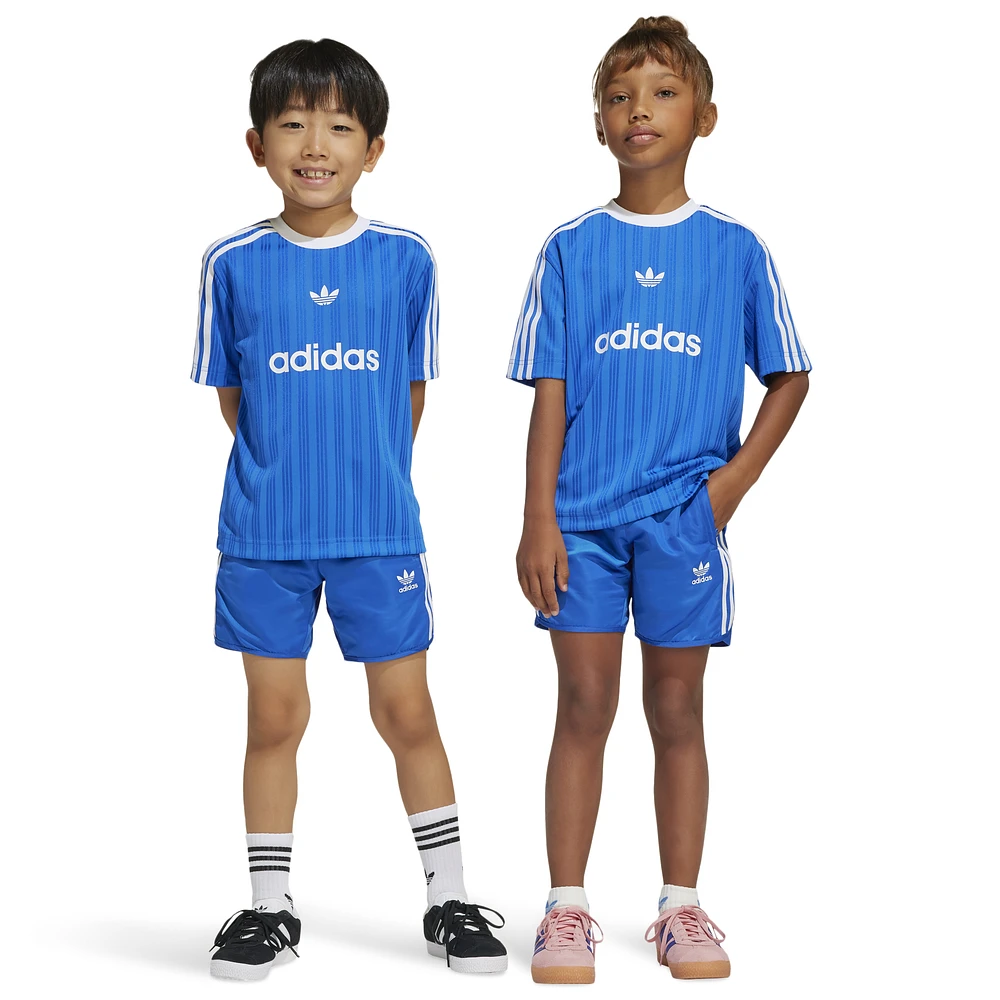 adidas Boys Football T-Shirt Set - Boys' Preschool Blue/White