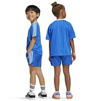 adidas Boys Football T-Shirt Set - Boys' Preschool Blue/White