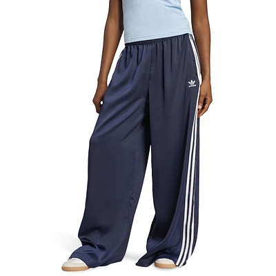 adidas Originals Womens Satin Wide Leg Track Pants