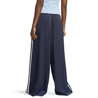 adidas Originals Womens Satin Wide Leg Track Pants