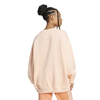 adidas Originals Womens adidas Originals Essentials Fleece Oversized Crewneck Sweater - Womens Pink Size XS