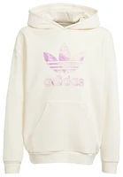 adidas Originals Boys Trefoil Graphic Hoodie - Boys' Grade School Cream White