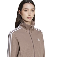 adidas Originals Womens Trefoil Knitted Jacket - Trace Brown