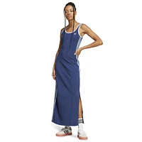 adidas Womens 3 Stripe Tank Dress - White/Night Indigo