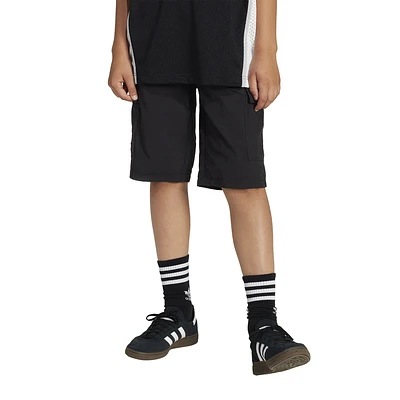 adidas Originals Boys adidas Originals Trefoil Essentials Cargo Shorts - Boys' Grade School Black Size L