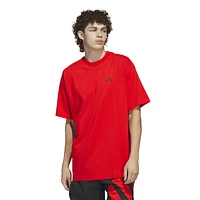 adidas Mens Anthony Edwards Graphic T-Shirt - Red