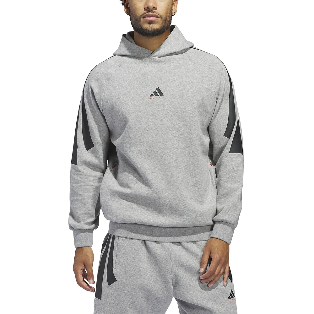 adidas Mens Basketball Spacer Hoodie