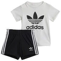 adidas Originals Boys Trefoil Shorts T-Shirt Set - Boys' Toddler Black/White