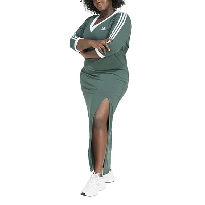 adidas Originals adicolor 3-Stripes V-Neck Maxi Dress (PS) - Women's