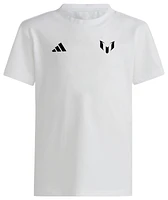 adidas Boys Messi Miami T-Shirt - Boys' Grade School White/Black