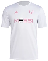 adidas Mens adidas Messi Wordmark - Mens White Size XL