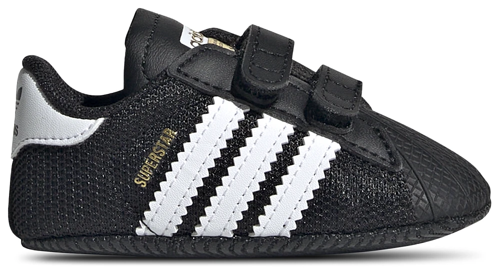 adidas Originals Boys adidas Originals Superstar Crib - Boys' Infant Shoes Black/White/Gold Metallic Size 05.0