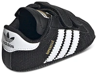 adidas Originals Boys Superstar Crib - Boys' Infant Shoes Black/White/Gold Metallic