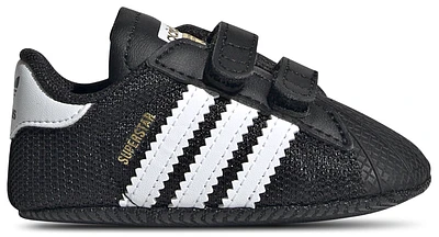 adidas Originals Boys Superstar Crib - Boys' Infant Shoes Black/White/Gold Metallic