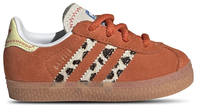 adidas Originals Girls adidas Originals Gazelle - Girls' Toddler Shoes Orange/Multi Size 09.0
