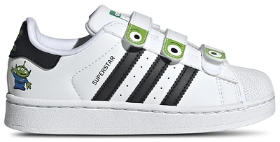 adidas Originals Boys Superstar - Boys' Preschool Shoes White/Black/Semi Solar Green