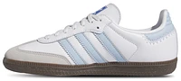 adidas Originals Boys Samba Original - Boys' Grade School Tennis Shoes White/Clear Sky Blue/Gum