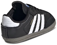 adidas Originals Boys Samba Crib - Boys' Infant Shoes Black/White