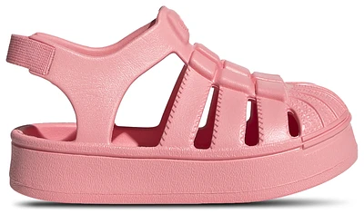 adidas Originals Girls Superstar Sandal - Girls' Toddler Shoes Semi Pink Spark/Semi Spark