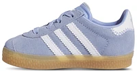 adidas Originals Boys Gazelle - Boys' Toddler Tennis Shoes White/Blue/Tan