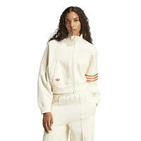 adidas Originals Womens Neuclassic Track Top - Cream White/Real Coral