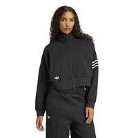 adidas Originals Womens adidas Originals Neuclassic Track Top - Womens Black/Cream White Size XL