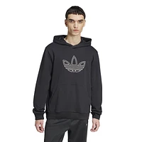 adidas Originals Mens Outline Fleece Pullover Hoodie