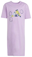 adidas Girls x Smiley World Sportswear Dress - Girls' Preschool Bliss Lilac/Preloved Ink